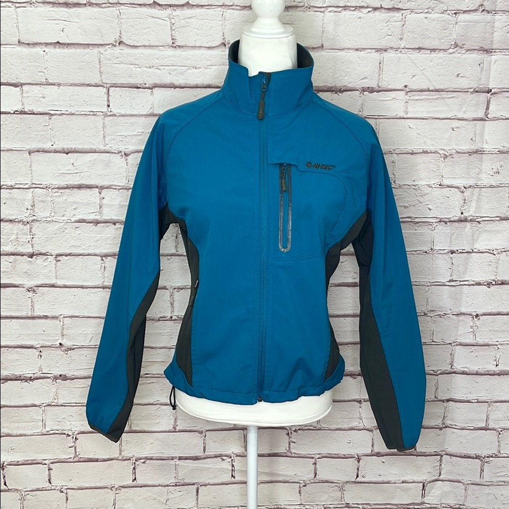 Hi-Tec Misty Mt Softshell Waterproof Dri-Tec Jacket Blue Size Small
